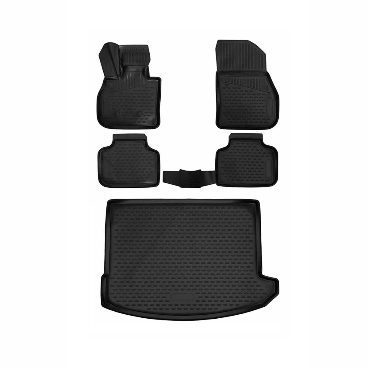 MINI COUNTRYMAN Floor Mats - Front + Rear - Omac - 3D - Black - 2016